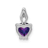 Gemstone and Diamond Heart Pendants