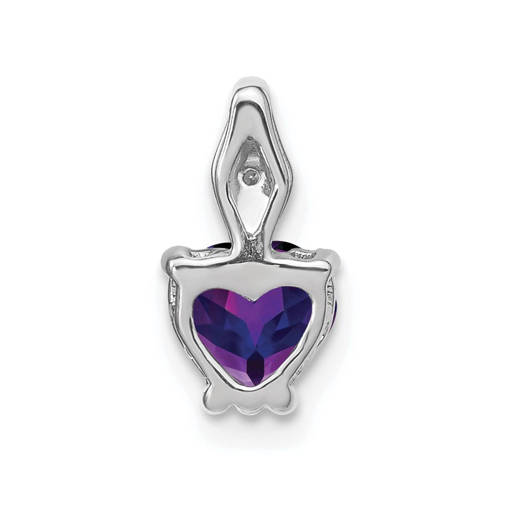 Gemstone and Diamond Heart Pendants