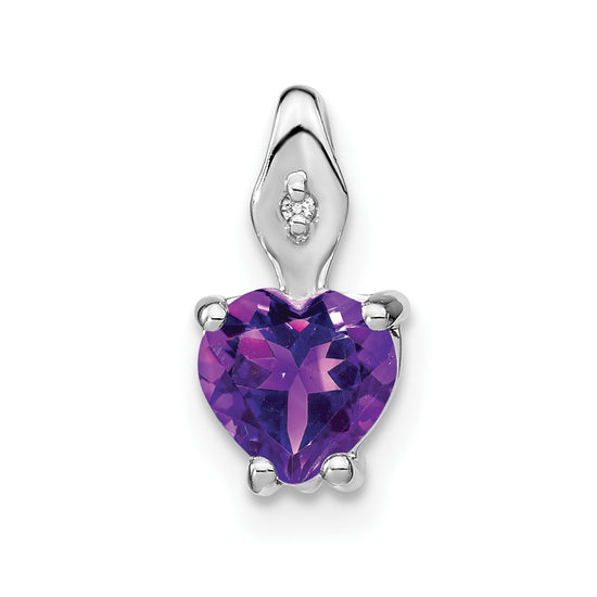 Gemstone and Diamond Heart Pendants