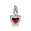 Gemstone and Diamond Heart Pendants