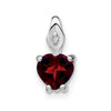Gemstone and Diamond Heart Pendants