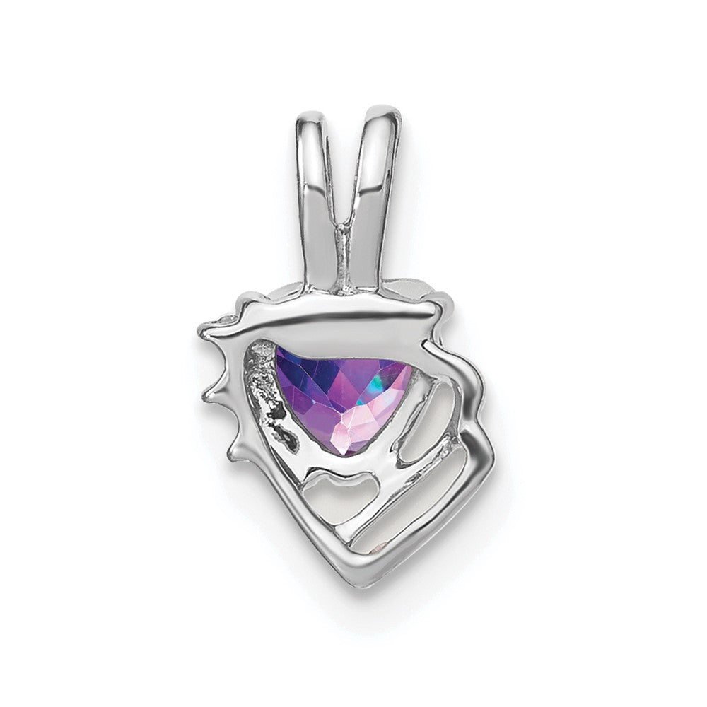 Heart Gemstone & Diamond Pendants
