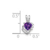 Heart Gemstone & Diamond Pendants