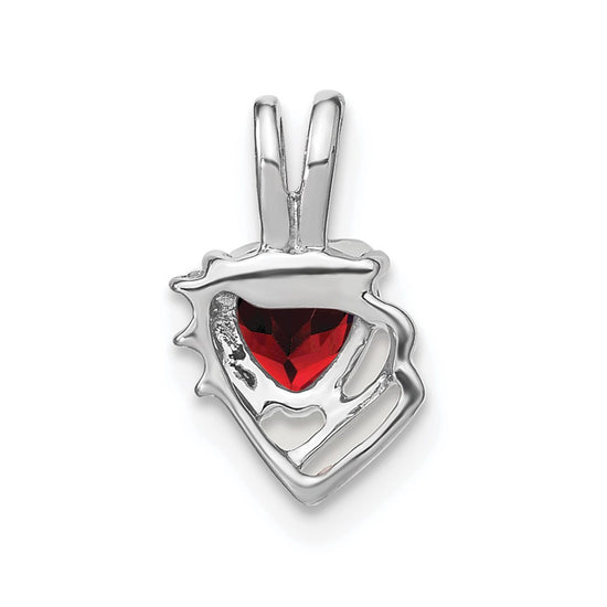 Heart Gemstone & Diamond Pendants