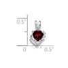 Heart Gemstone & Diamond Pendants