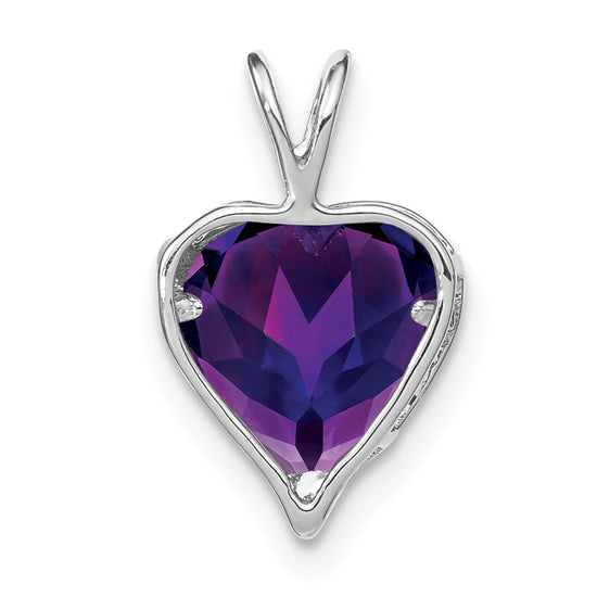 Gemstone and Diamond MOM Heart Pendants