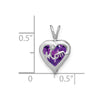 Gemstone and Diamond MOM Heart Pendants