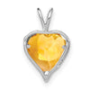 Gemstone and Diamond MOM Heart Pendants