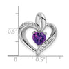 Gemstone and Diamond Heart Pendants