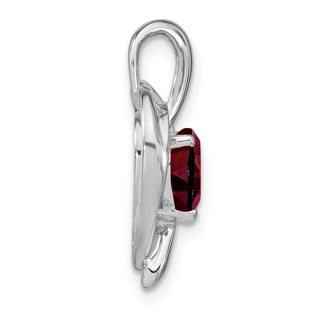 Gemstone and Diamond Heart Pendants