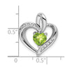 Gemstone and Diamond Heart Pendants