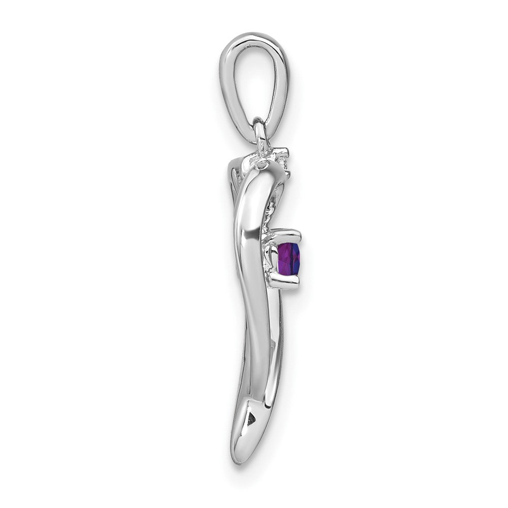 Gemstone and Diamond Heart Pendants