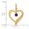 Gemstone and Diamond Heart Pendants