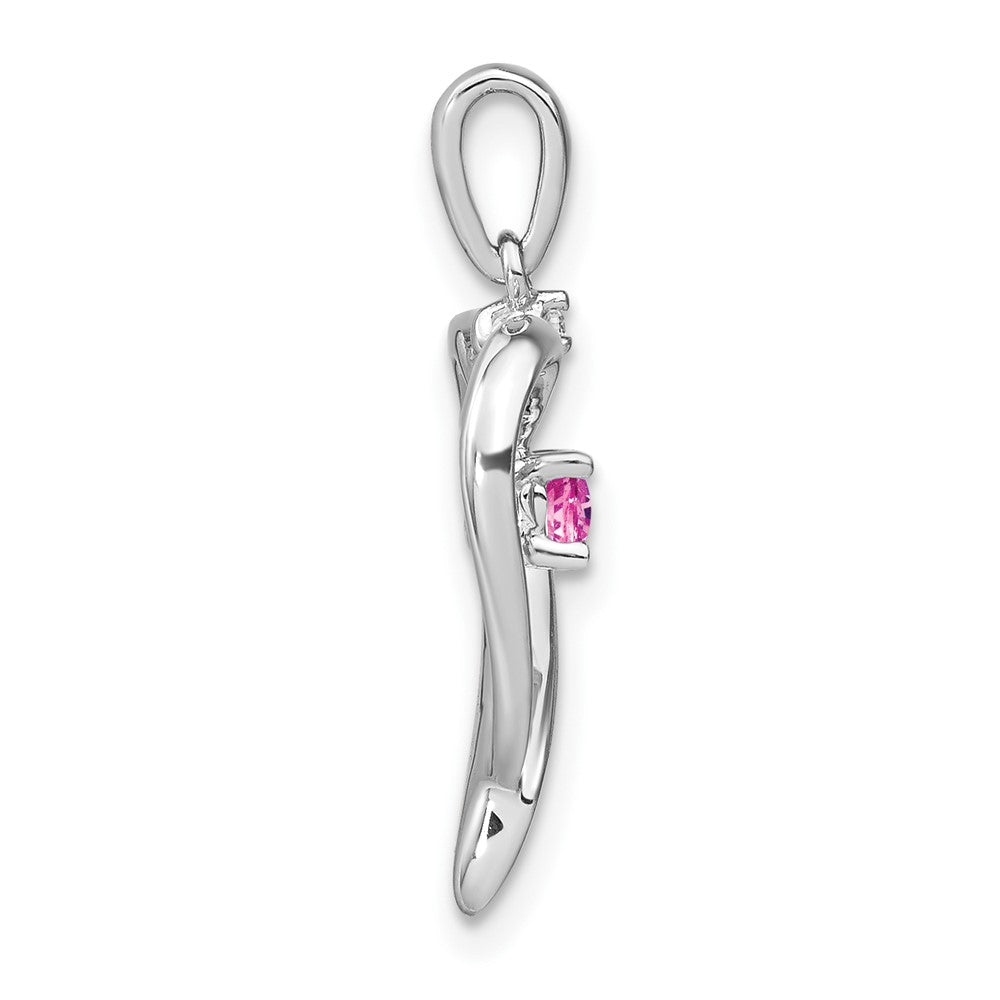Gemstone and Diamond Heart Pendants