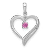 Gemstone and Diamond Heart Pendants