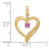 Gemstone and Diamond Heart Pendants