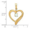 Gemstone and Diamond Heart Pendants