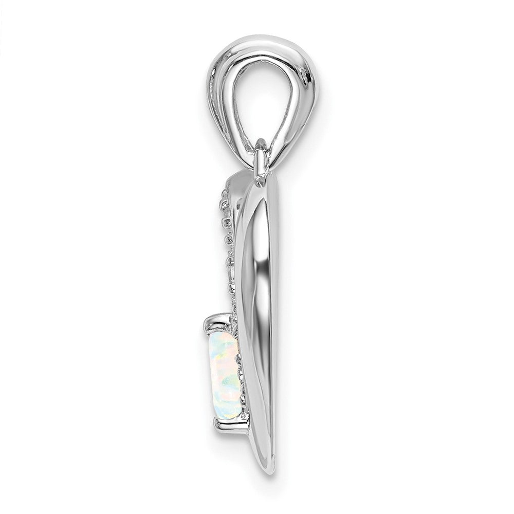 Heart Gemstone & Diamond Pendants