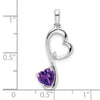 Heart Gemstone & Diamond Pendants
