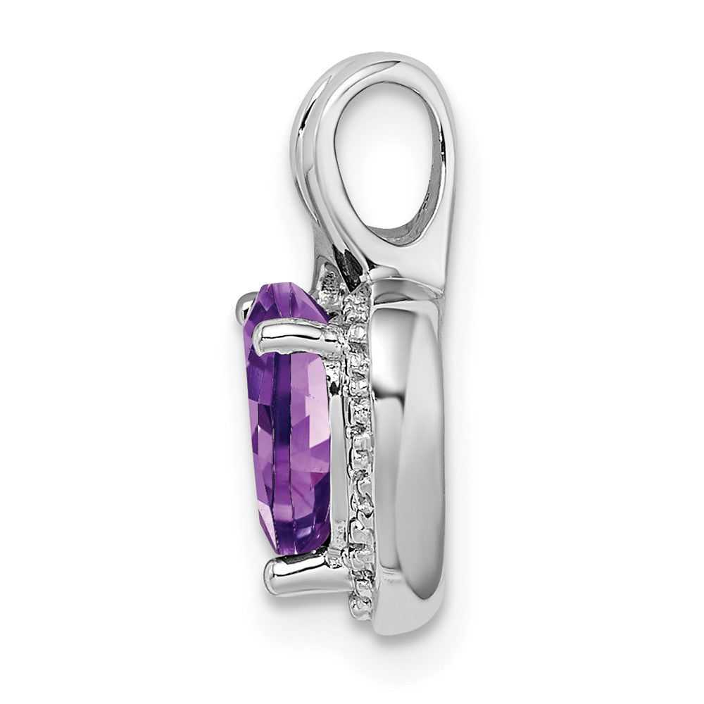 Gemstone and Diamond Heart Pendants
