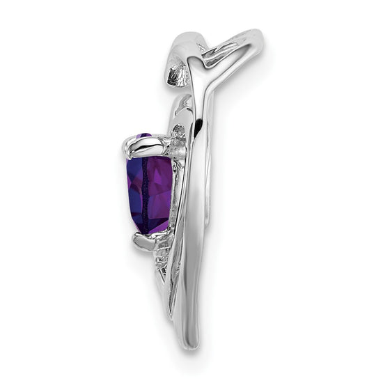 Gemstone and Diamond Heart Pendants