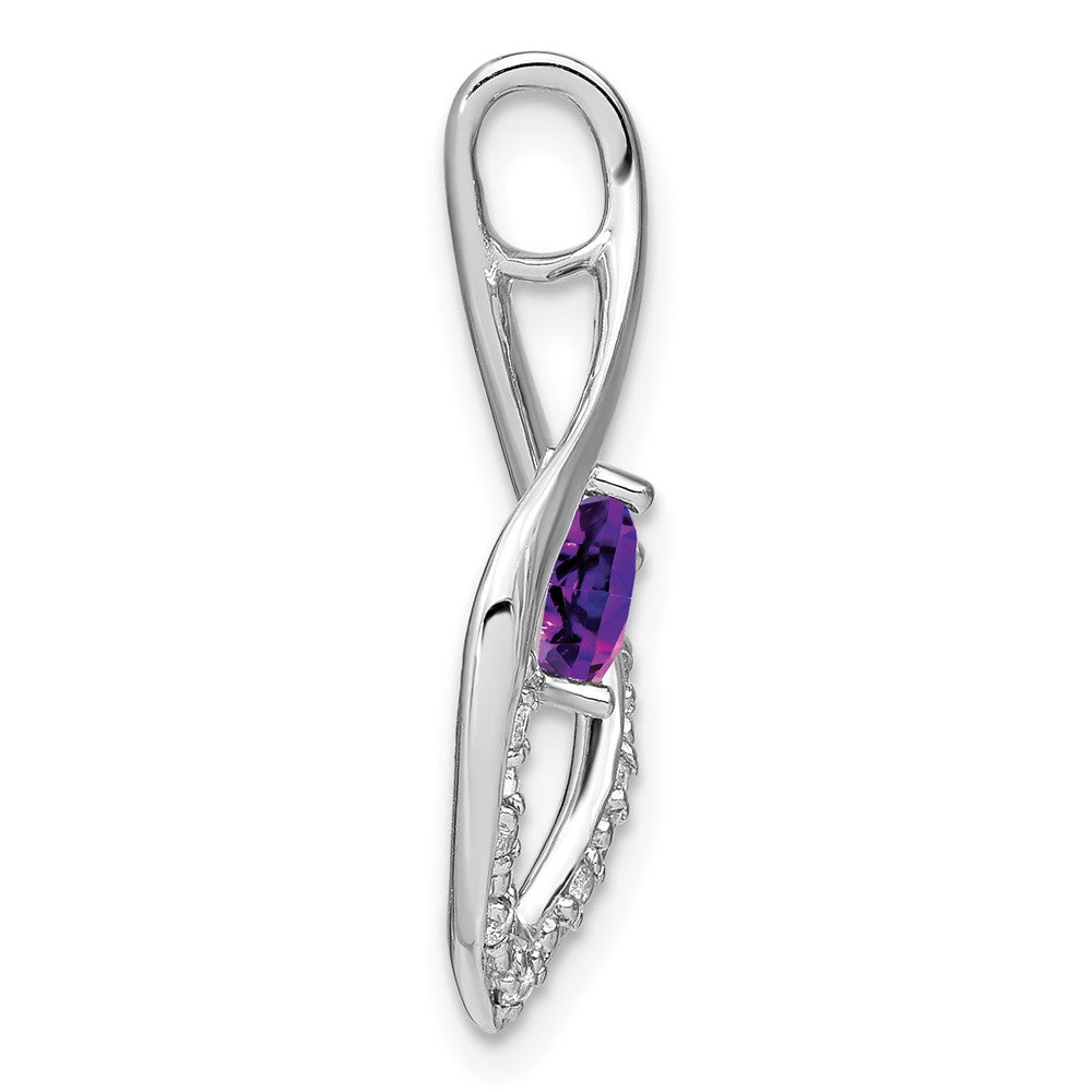 Heart Gemstone and Diamond Pendants