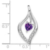Heart Gemstone and Diamond Pendants