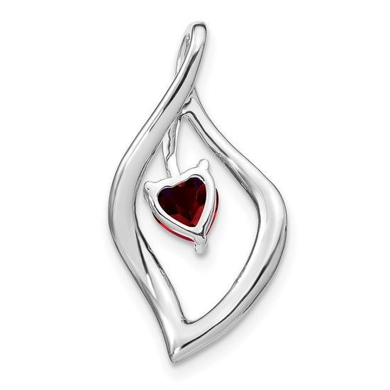 Heart Gemstone and Diamond Pendants
