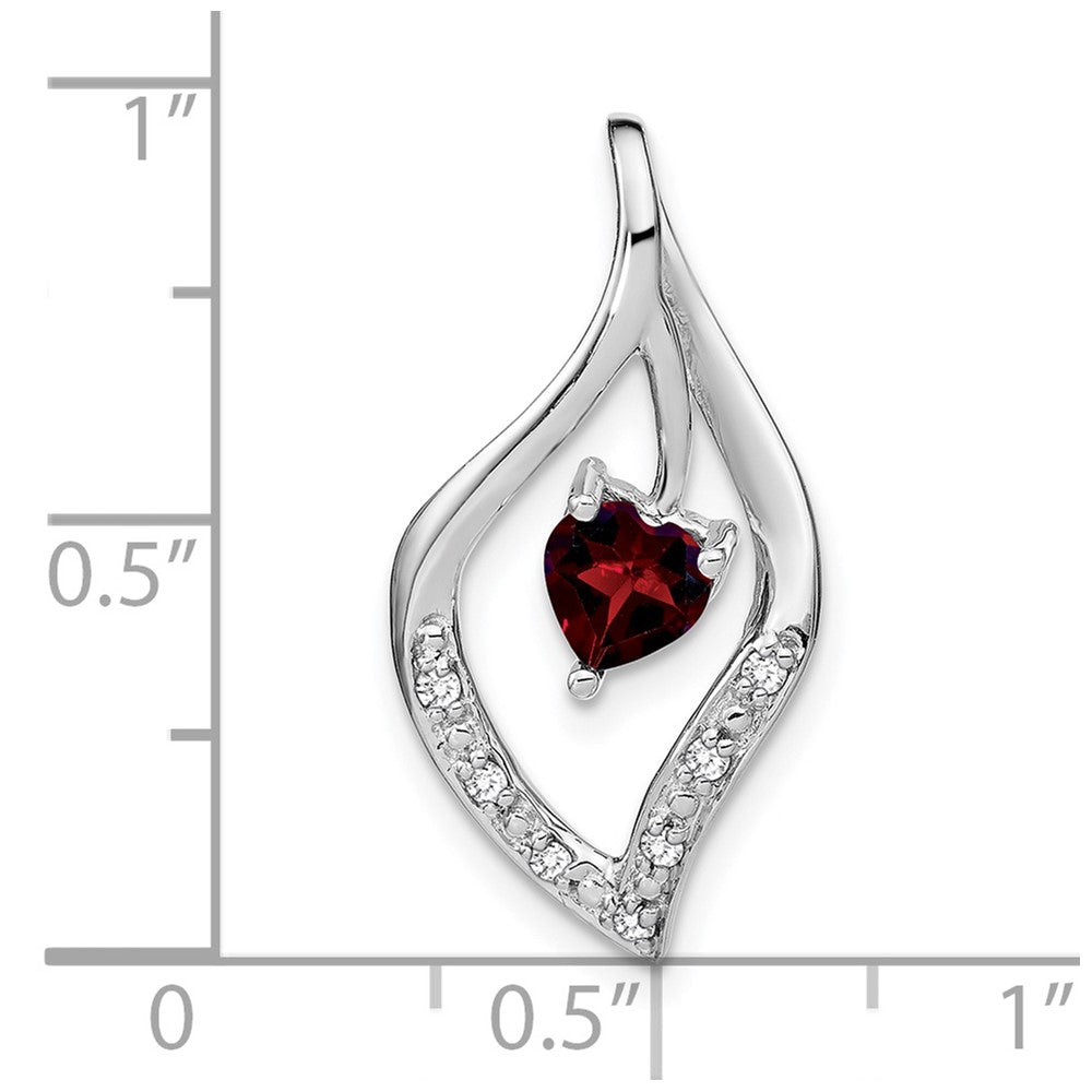 Heart Gemstone and Diamond Pendants