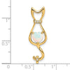 Gemstone and Diamond Cat Pendants