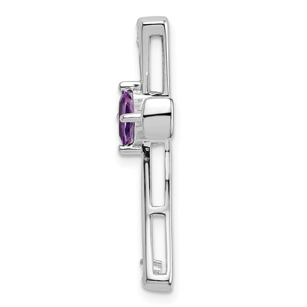 Gemstone and Diamond Cross Chain Slides