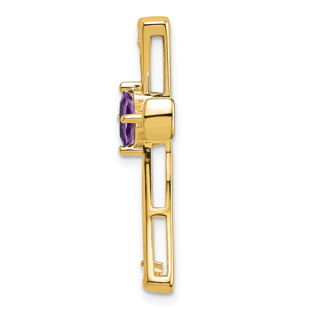 Gemstone and Diamond Cross Chain Slides
