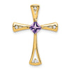 Gemstone and Diamond Cross Chain Slides