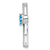 Gemstone and Diamond Cross Chain Slides