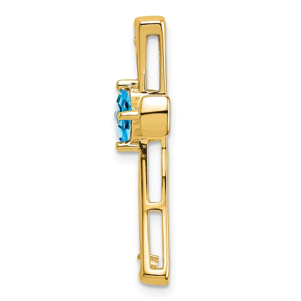 Gemstone and Diamond Cross Chain Slides