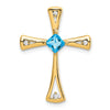 Gemstone and Diamond Cross Chain Slides