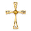 Gemstone and Diamond Cross Chain Slides