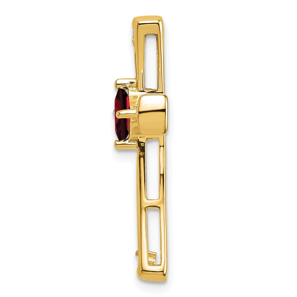 Gemstone and Diamond Cross Chain Slides