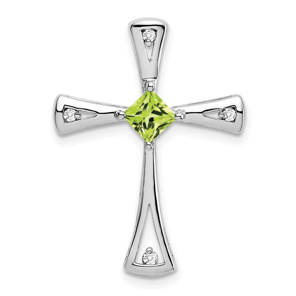 Gemstone and Diamond Cross Chain Slides