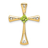Gemstone and Diamond Cross Chain Slides