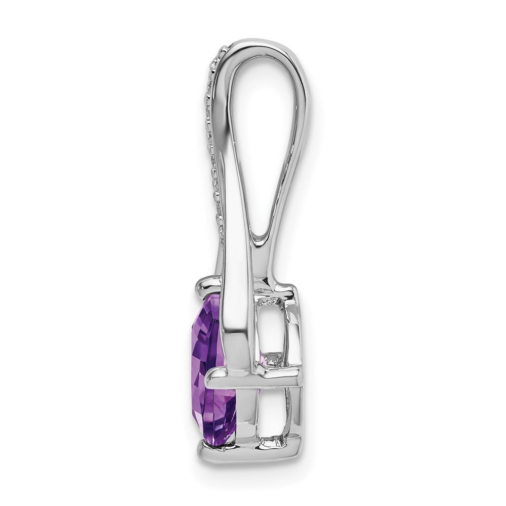 Cushion Gemstone & Diamond Pendants