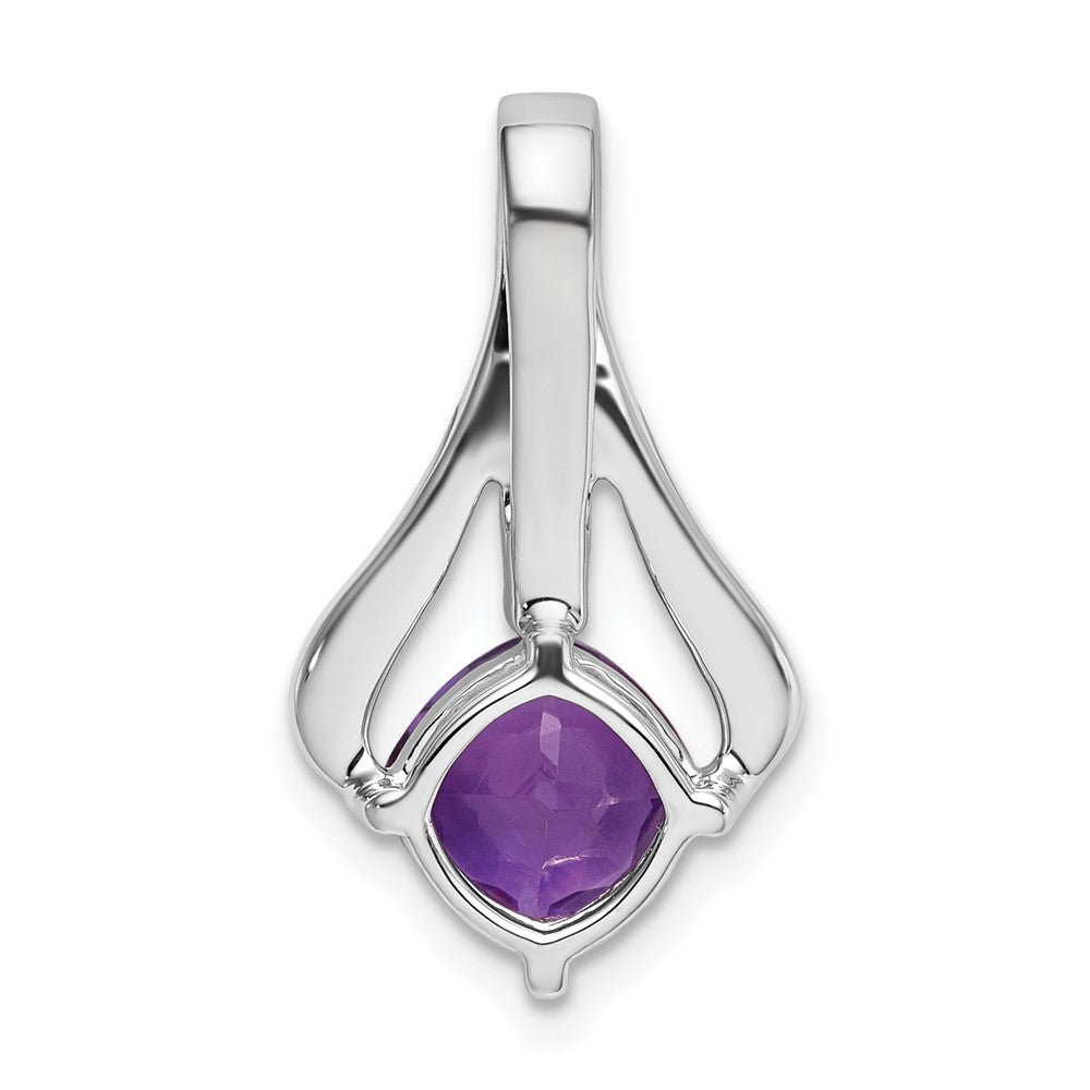 Cushion Gemstone & Diamond Pendants