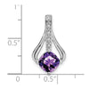 Cushion Gemstone & Diamond Pendants
