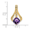 Cushion Gemstone & Diamond Pendants