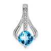 Cushion Gemstone & Diamond Pendants