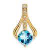 Cushion Gemstone & Diamond Pendants