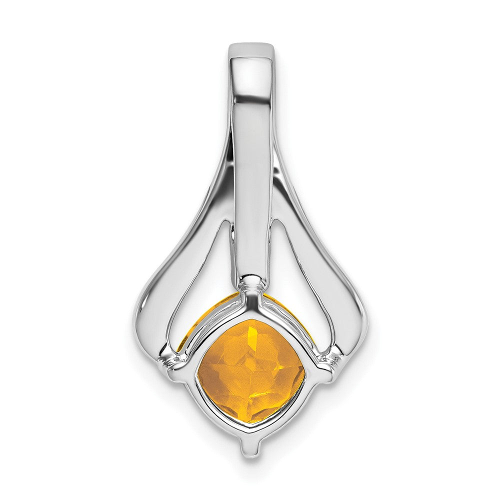 Cushion Gemstone & Diamond Pendants