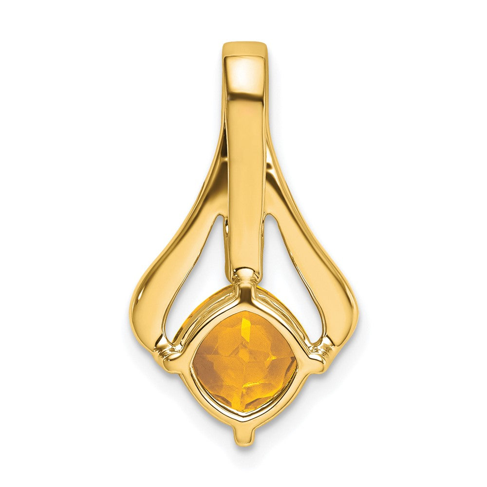 Cushion Gemstone & Diamond Pendants
