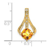 Cushion Gemstone & Diamond Pendants