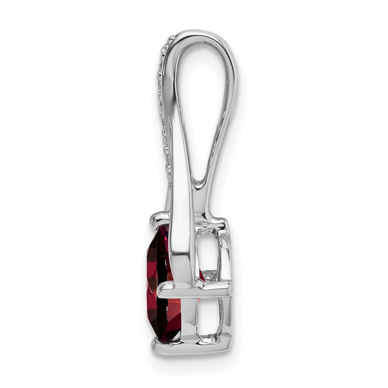 Cushion Gemstone & Diamond Pendants